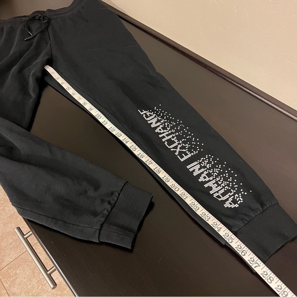 Armani Exchange black cotton blend Joggers size M - Picture 11 of 14
